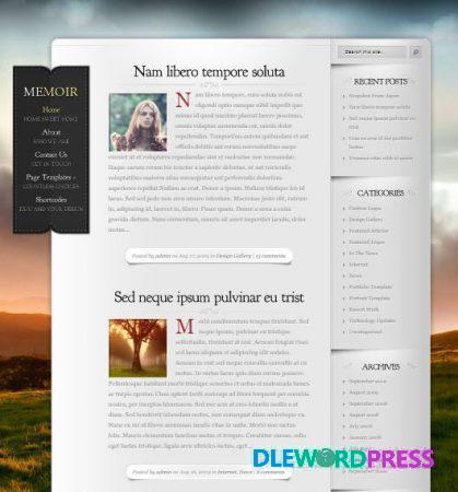 Memoir WordPress Theme V4.0.12 – Elegant Themes