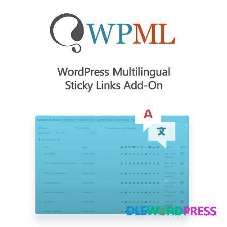 WordPress Multilingual Sticky Links Add On V1.5.4