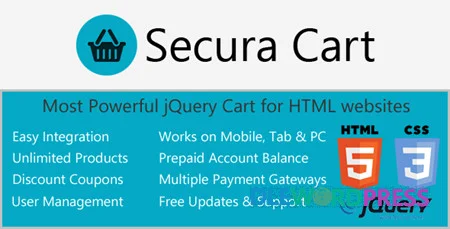 Ajax Cart for HTML websites with Digital Products