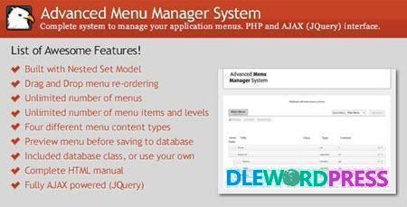 Advanced Menu Manager System v1.1