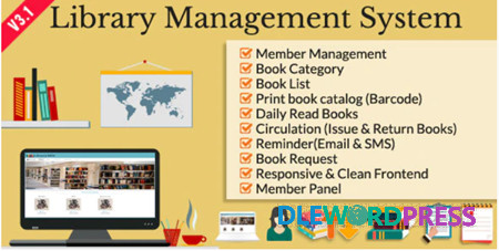 Download Library Management System (LMS) v2.6.2 Free - DLEWordPress
