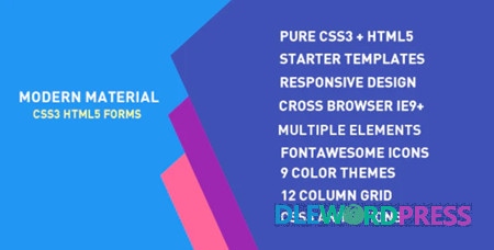 Download Modern Material Forms v1 Free - DLEWordPress