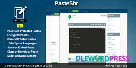 PasteShr v2.7 - Text Hosting & Sharing Script 2 PasteShr v2.7 - Text Hosting & Sharing Script