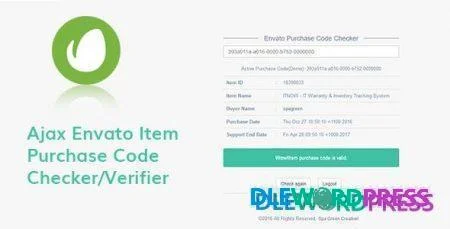 Ajax Envato Purchase Code Checker - Help and Support Tools 1 Ajax Envato Purchase Code Checker - Help and Support Tools