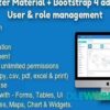 Codeigniter Material Bootstrap 4 admin integration with user role management PHP Scripts