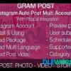 Gram Post – Instagram Auto Post Multi Accounts with Paypal integration