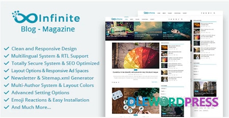 Infinite V3.9 Blog and Magazine Script
