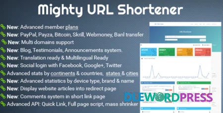Mighty URL Shortener v1.1 - Short URL Script