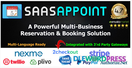 SaaSAppoint v1.0 - Directory & Multi Business Appointment & Reservation Booking Calendar & SaaS software 1 SaaSAppoint v1.0 - Directory & Multi Business Appointment & Reservation Booking Calendar & SaaS software