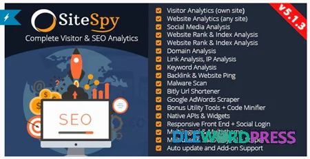 Sitespy V7.2 - The Most Complete Visitor Analytics & Seo Tools