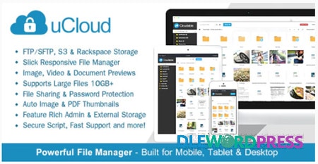 uCloud v1.4.1 File Hosting Script Securely Manage Preview Share Your Files