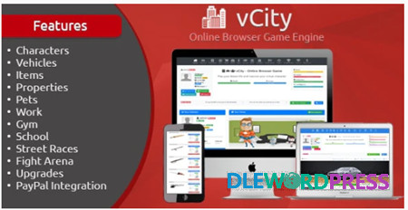 Vcity V2.6 – Online Browser Game Engine