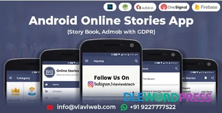Android Online Stories App (Story Book, Admob with GDPR)