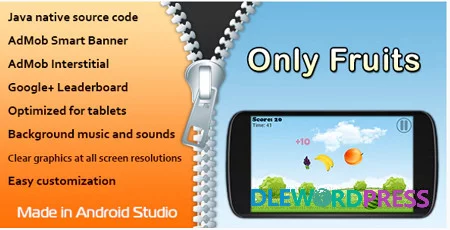 Only Fruits Game with AdMob and Leaderboard