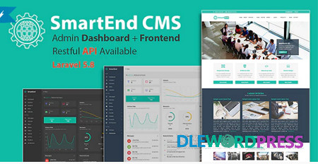 SmartEnd CMS v9.1.0 – Laravel Admin Dashboard with Frontend and Restful API