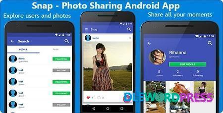 Snap v1.2 – Photo Sharing Android App