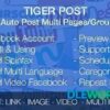 Tiger Post v3.1 – Facebook Auto Post Multi Pages Groups Profiles