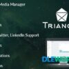 Triangle – Facebook Twitter LinkedIn Social Media Manager
