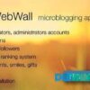 WebWall v1.1 – social microblogging application