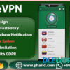eVPN v2.1 – Free Ultimate VPN Android VPN Billing Phone Booster Admob push Notification