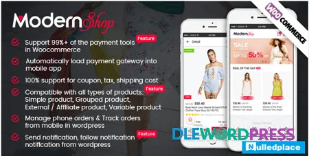 Full Mobile Woocommerce App for Woocommerce Store - ModernShop | Full Applications