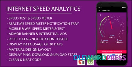 Internet Speed Test Meter android app Admob ad Integration onesignal Integration