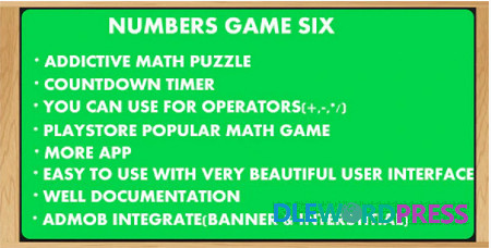 Numbers Game 6-Countdown 1 Numbers Game 6-Countdown