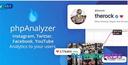 Phpanalyzer V3.1.2 Social Media Analytics Statistics Tool Instagram Twitter Youtube Facebook