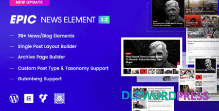 Epic News Elements V2.3.6 – News Magazine Blog For Elementor & WPBakery Page Builder