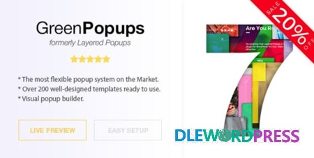 Green Popups V7.38 – Popup Plugin For WordPress (Formerly Layered Popups)