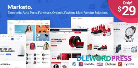 Marketo Theme V2.3 – ECommerce Multivendor Marketplace Woocommerce WordPress