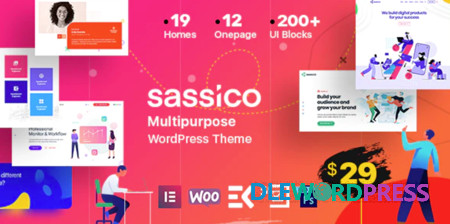 Sassico V1.9 Multipurpose Saas Startup Agency WordPress Theme