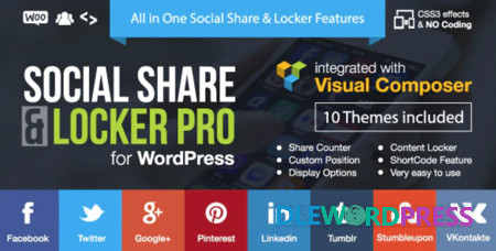Social Share and Locker Pro V7.8 – WordPress Plugin