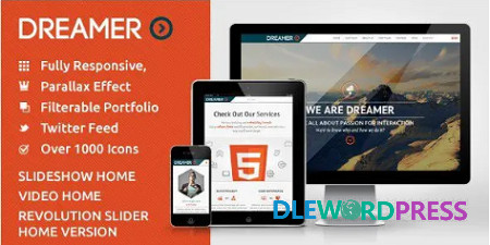 Dreamer – Photo & Video Parallax WordPress V3.1 - Themeforest 1 Dreamer – Photo & Video Parallax WordPress V3.1 - Themeforest