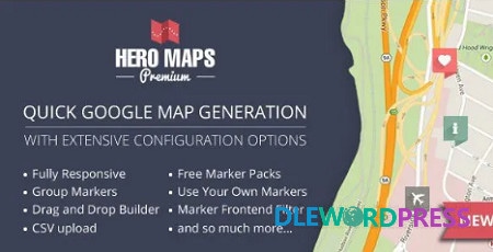 Hero Maps Premium – Responsive Google Maps Plugin V2.1.6 Codecanyon
