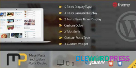 Mega Posts and Custom Posts Display V1.1 - Codecanyon 1 Mega Posts and Custom Posts Display V1.1 - Codecanyon
