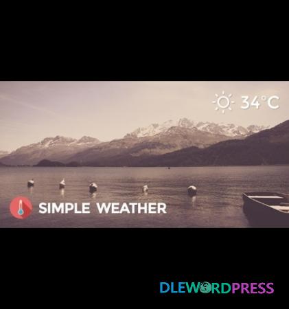 Weather WordPress Shortcode And Widget Simple Weather Plugin