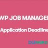 Application Deadline Addon V1.2.2 WP Job Manager