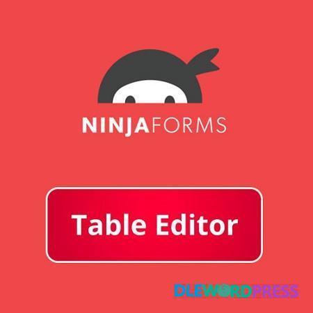 Table Editor V3.0.3 Ninja Forms