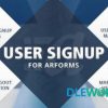 User Signup for Arforms V1.6 Codecanyon