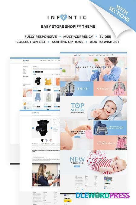 INFYNIC – Calm Baby Clothing Online Shop Shopify Theme