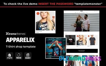 Apparelix T-shirt Store Template Shopify Theme