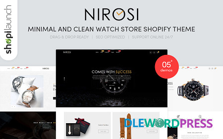 Nirosi – Minimal & Clean Watch Store Shopify Theme
