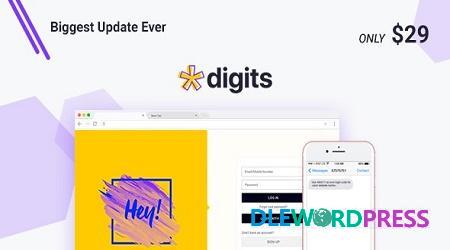 Digits WordPress Mobile Number Signup And Login Codecanyon
