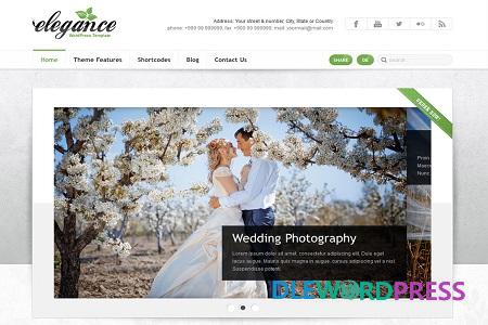 Elegance WordPress Theme V1.26 – Theme for Wedding agencies