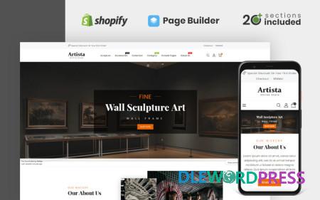 Artista - Art Gallery Store Shopify Theme 1 Artista - Art Gallery Store Shopify Theme