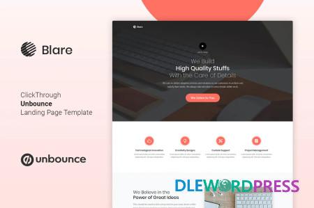 Blare – Unbounce Landing Page Template