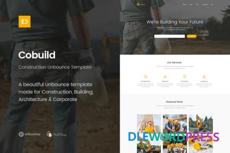Cobuild - Unbounce Construction Landing Page