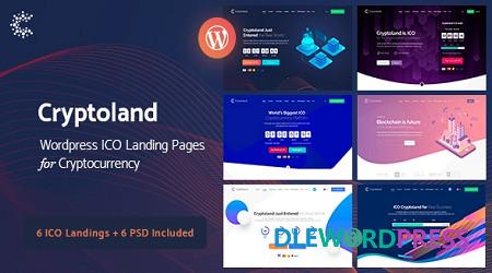 Crypto-Land V2.2.5 – Crypto Currency Landing Page WordPress Theme