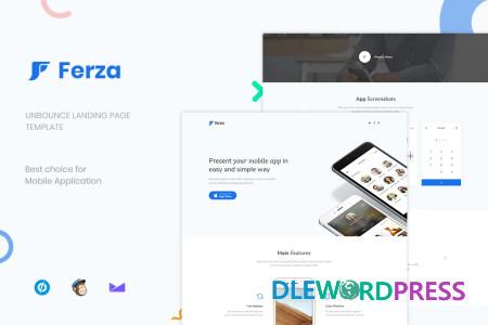 Ferza – Applications Unbounce Landing Page